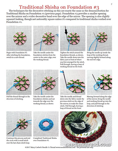 Shisha Variations: Techniques for Embroidery with Mirrors