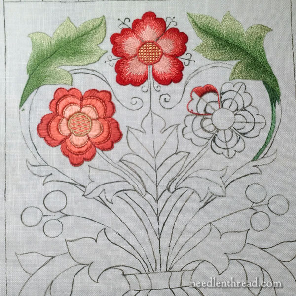 Silk Hand Embroidery Sampler