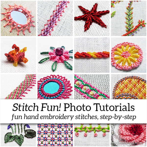 Stitch Fun embroidery stitch tutorials