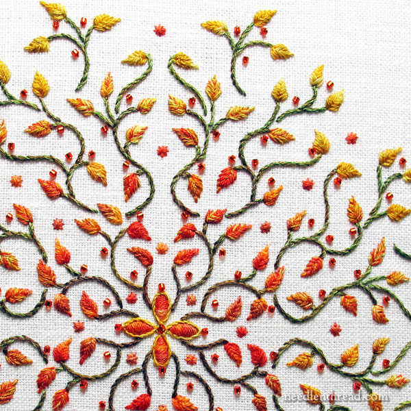 Octoberfest! An Embroidered Kaleidoscope for Fall