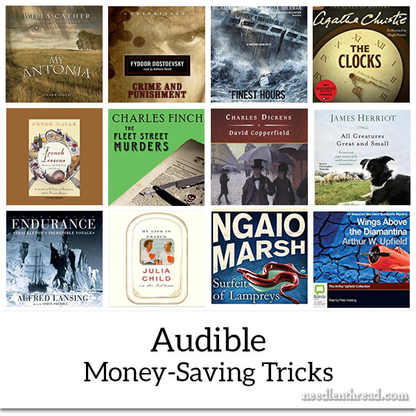 Audible Money-Saving Tricks for Stitchers who Listen