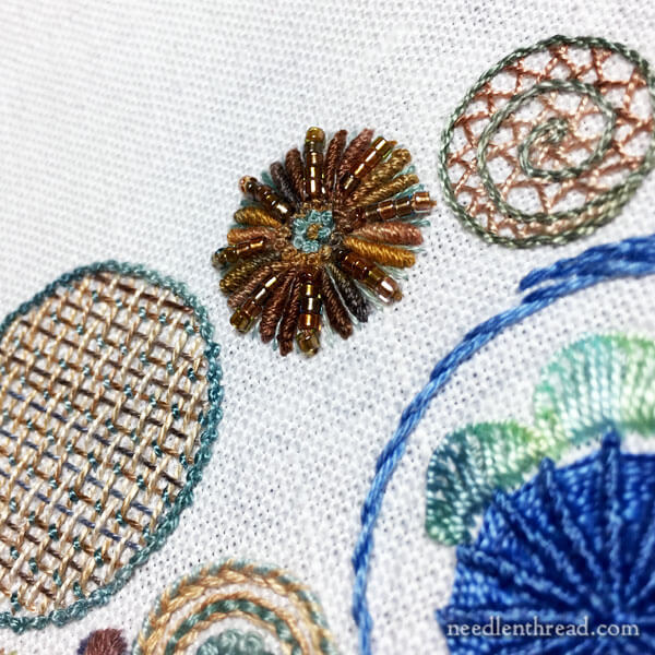 Circle Sampler for embroidery stitches