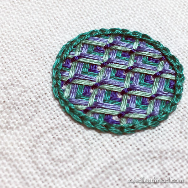Circle Sampler for embroidery stitches