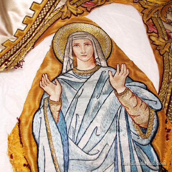 Figure Embroidery on Church Vestments - Repair and Replace