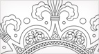 Fleur-de-lis frame Embroidery Pattern