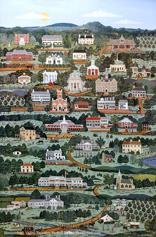 Shenandoah Valley Tapestry Project - Original Painting as inspiration