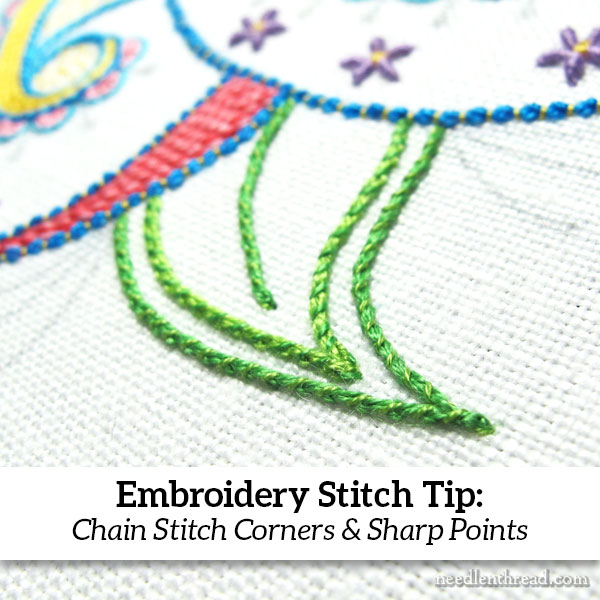 Embroidery Stitch Tips: Chain Stitch Points & Order of Stitching