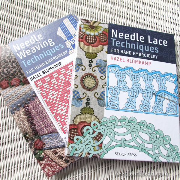 Needle weaving and needle lace techniques