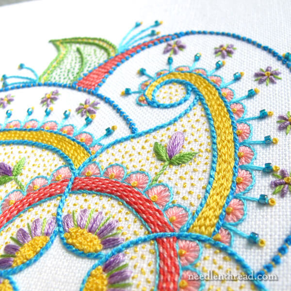 Kaleidoscope Embroidery Project: Paisley Design