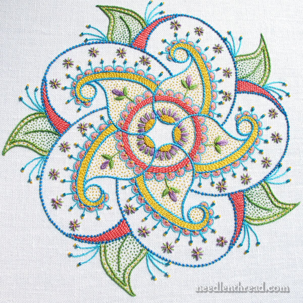 Kaleidoscope Embroidery Project: Paisley Design