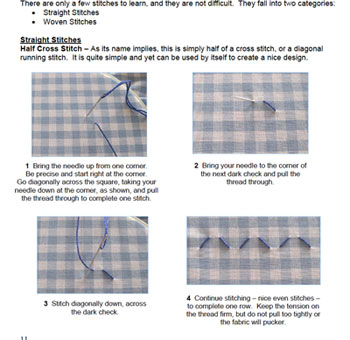 Chicken Scratch, Gingham Embroidery Book