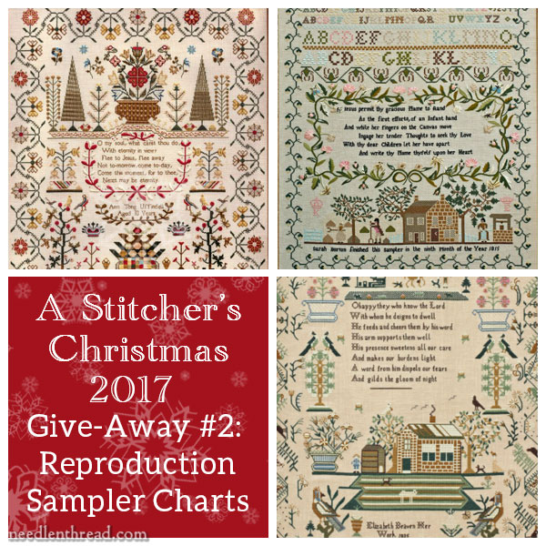 Stitcher's Christmas Give-Away #2: Reproduction Sampler Charts