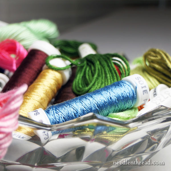 Silk Hand Embroidery Thread - Collection of different types of silk
