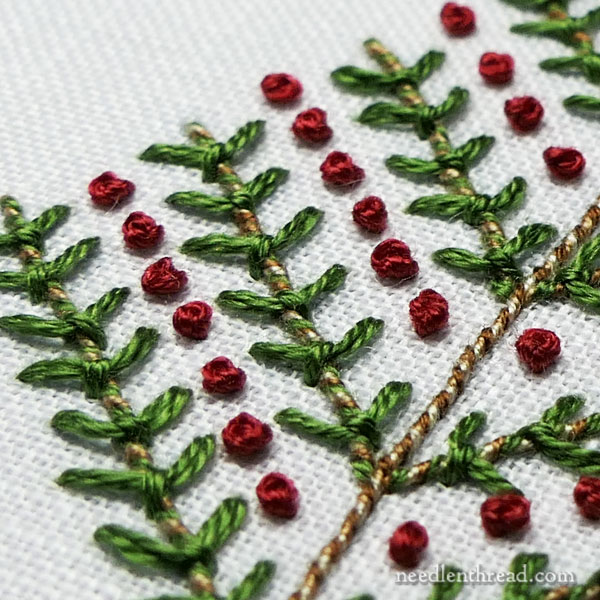 Embroidered Christmas Tree Series