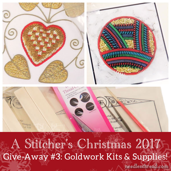 A Stitcher's Christmas #3: Goldwork Kits & Tools – and other news… –