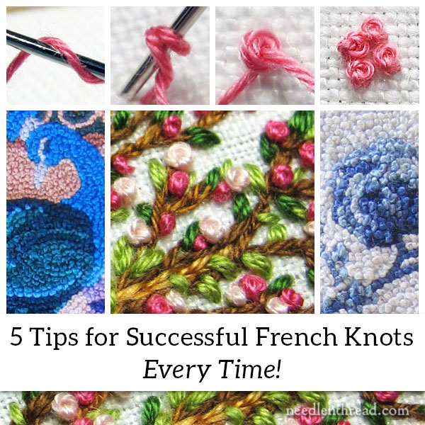 How to Make French Knots in Embroidery - 5 Tips