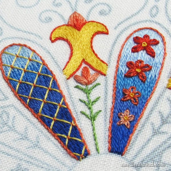 Party in Provence Embroidered Kaleidoscope, part 3: central petals