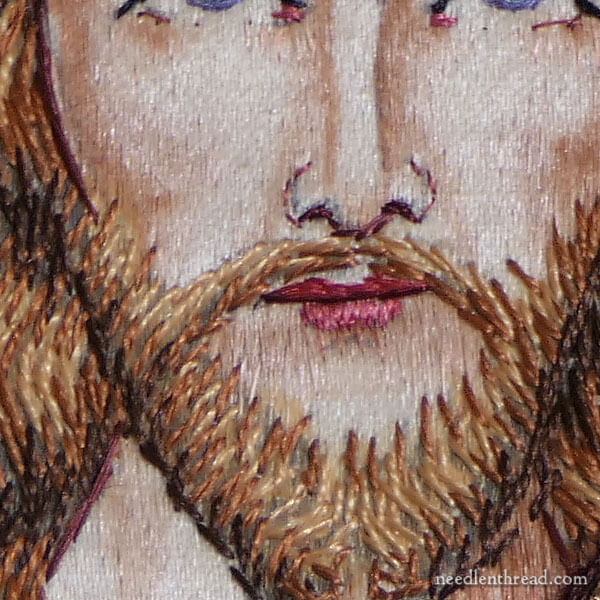Ecclesiastical Embroidery: Christ embroidered on vestments