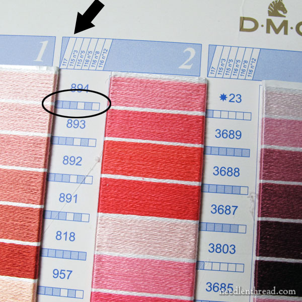 How to use a DMC embroidery floss color card and why you need one - Studio  Koekoek