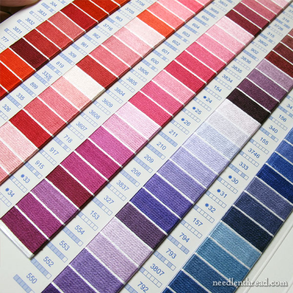 Dmc Cross Stitch Colour Chart