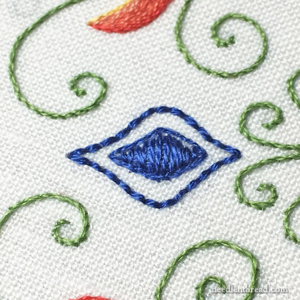 Party in Provence embroidered kaleidoscope medallion accent
