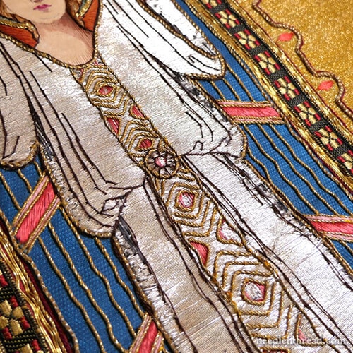 Christ and Angel - Embroidered Chasuble - Church Embroidery