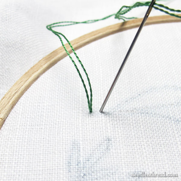 Stitch Tip: Starting two strands of floss neatly and securely