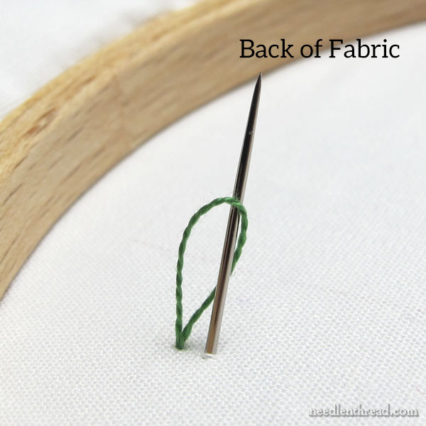 Stitch Tip: Starting two strands of floss neatly and securely