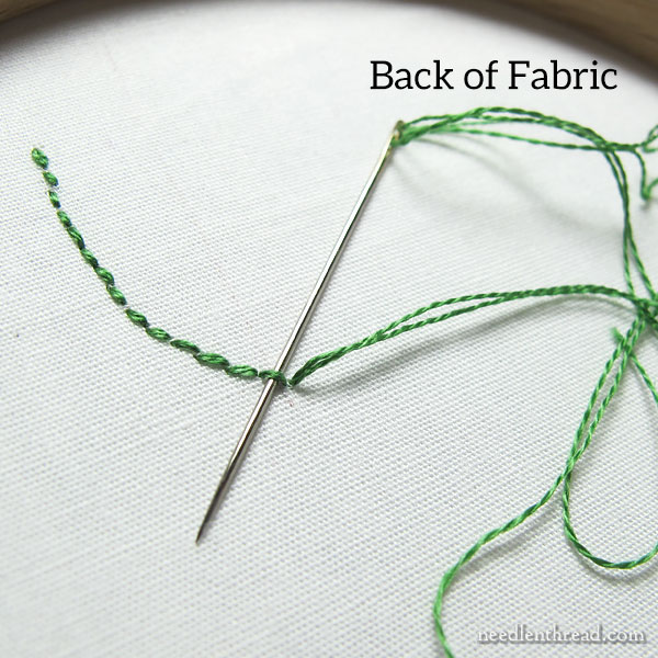 Stitch Tip: Starting two strands of floss neatly and securely