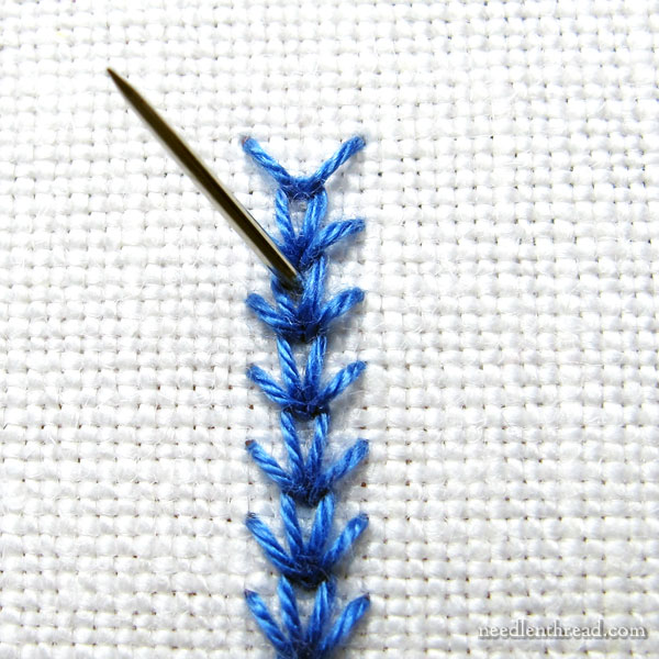 Stitch Fun Tutorial: Embellished Wheatear Band embroidery stitch