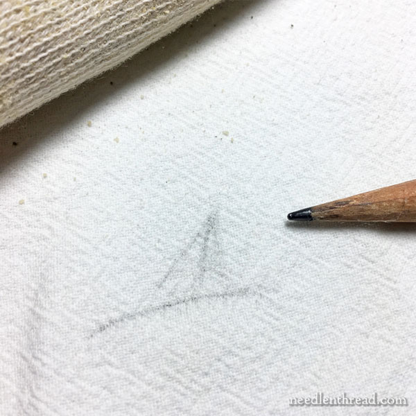 Removing Pencil Mistakes from Fabric