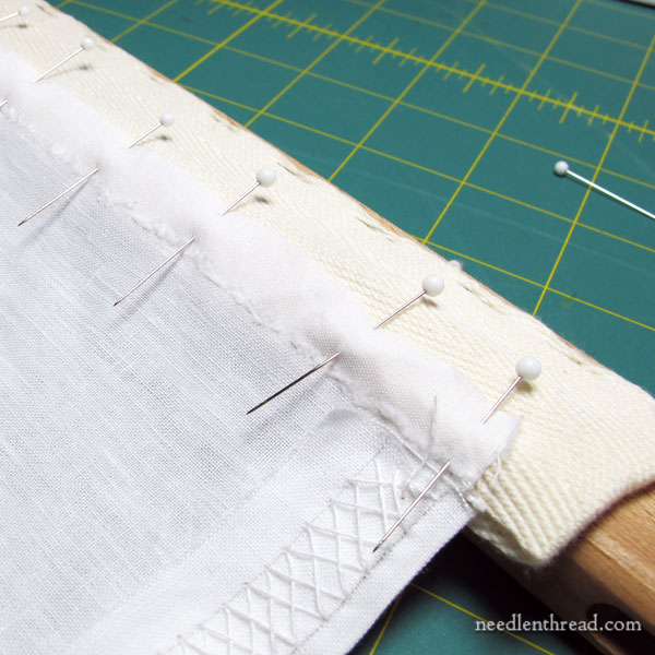 Setting up a Slate Frame for Goldwork