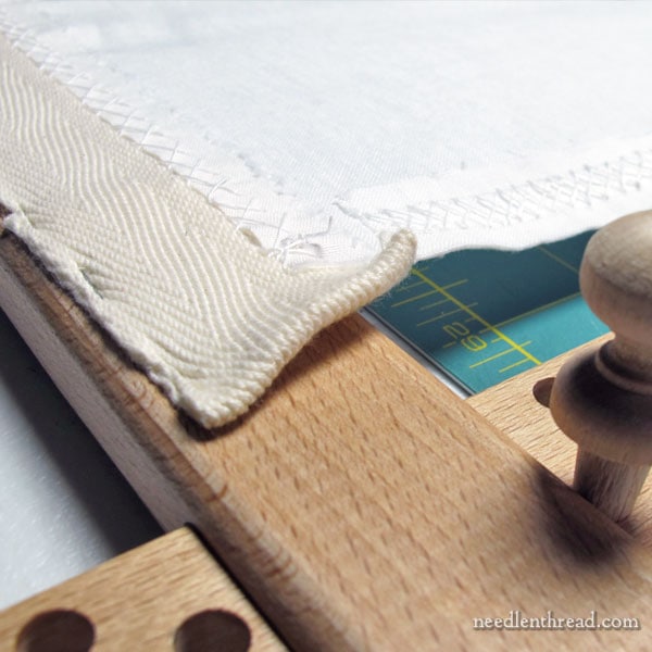 Setting up a Slate Frame for Goldwork