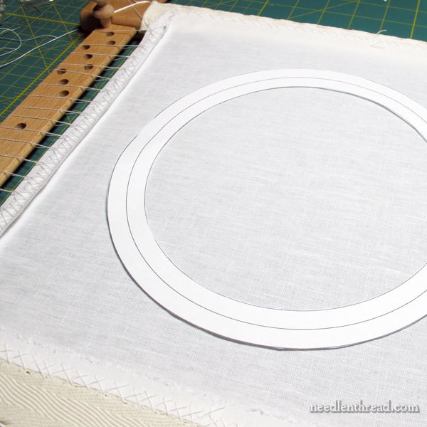 Setting up a Slate Frame for Goldwork