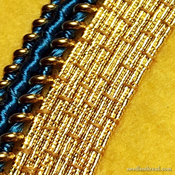 Goldwork Frame - Passing Thread filling