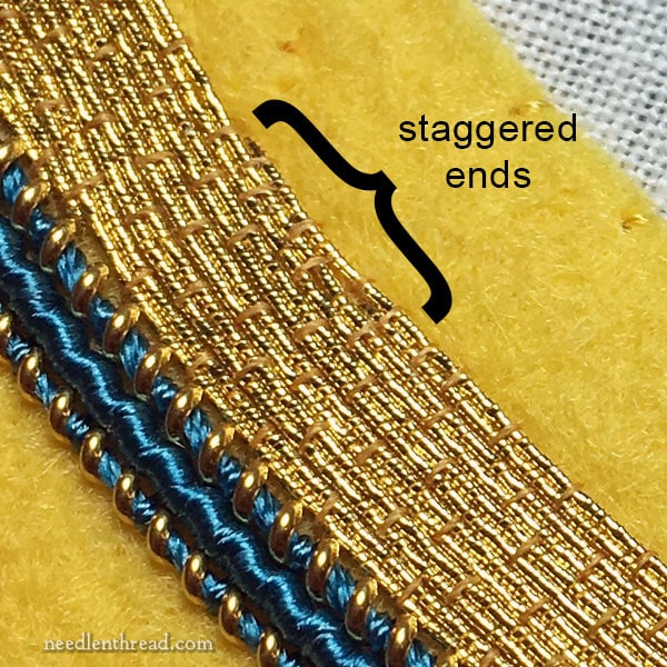 Goldwork Frame - Passing Thread filling