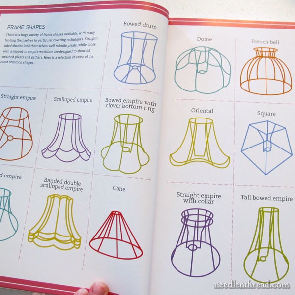 A Bright Way To Display Embroidery, Types Of Lamp Shades