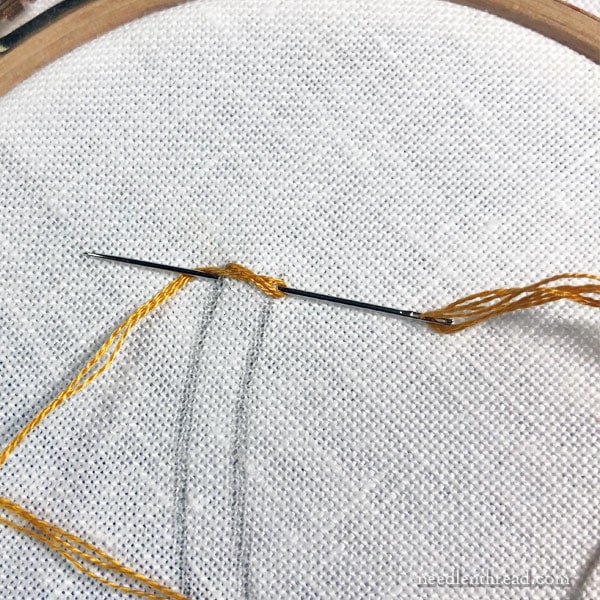 Stitch Fun Tutorial: Beaded Braid Stitch in Embroidery, version 1.0