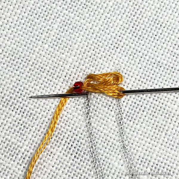 Stitch Fun Tutorial: Beaded Braid Stitch in Embroidery, version 1.0