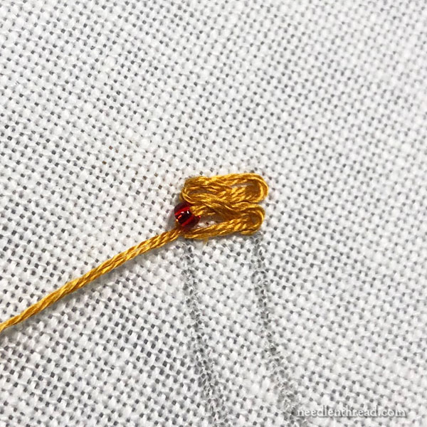 Stitch Fun Tutorial: Beaded Braid Stitch in Embroidery, version 1.0