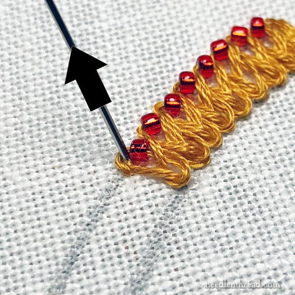 Stitch Fun Tutorial: Beaded Braid Stitch in Embroidery, version 1.0