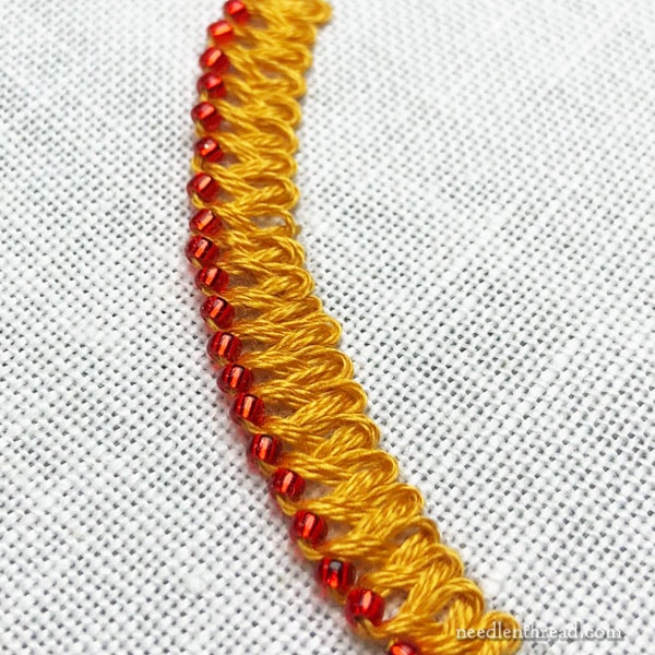 Stitch Fun Tutorial: Beaded Braid Stitch in Embroidery, version 1.0