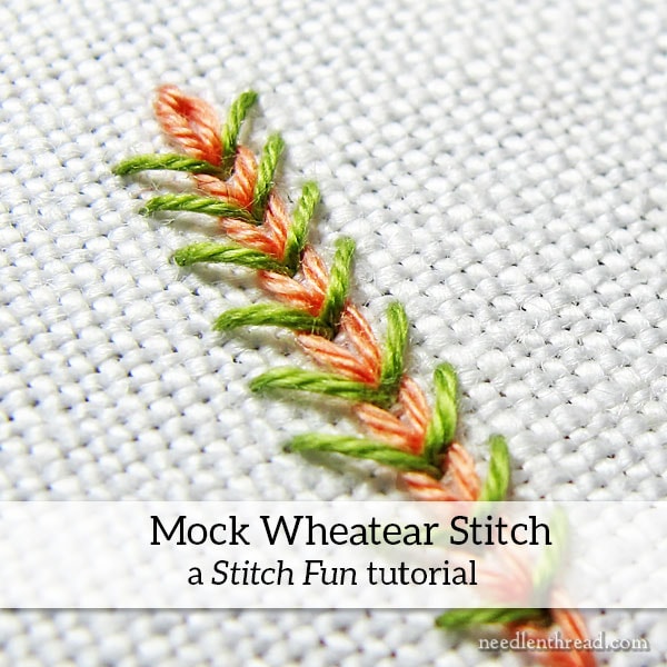 Stitch Fun Tutorial: Mock Wheatear Stitch