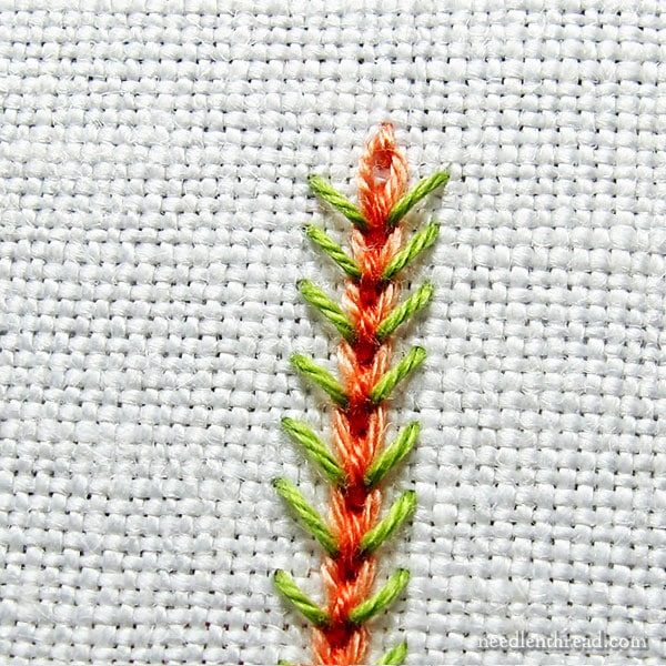 Stitch Fun Tutorial: Mock Wheatear Stitch