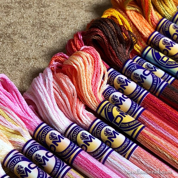 Rainbow Variegated DMC Embroidery Thread