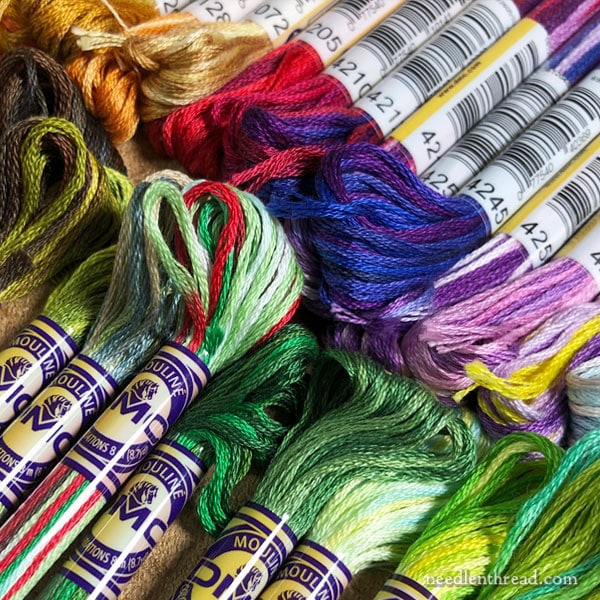 Variegated threads for hand embroidery - DMC Variations & Other Variegated Threads