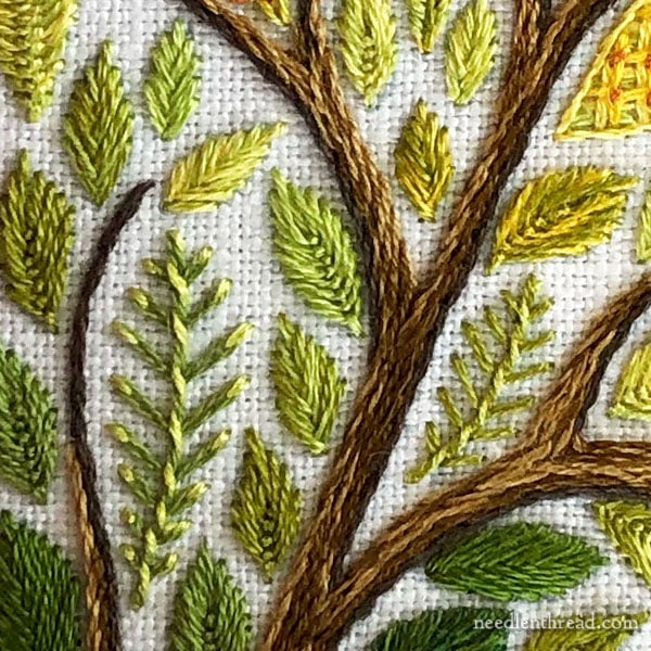 Size Perspective on Embroidered Tree