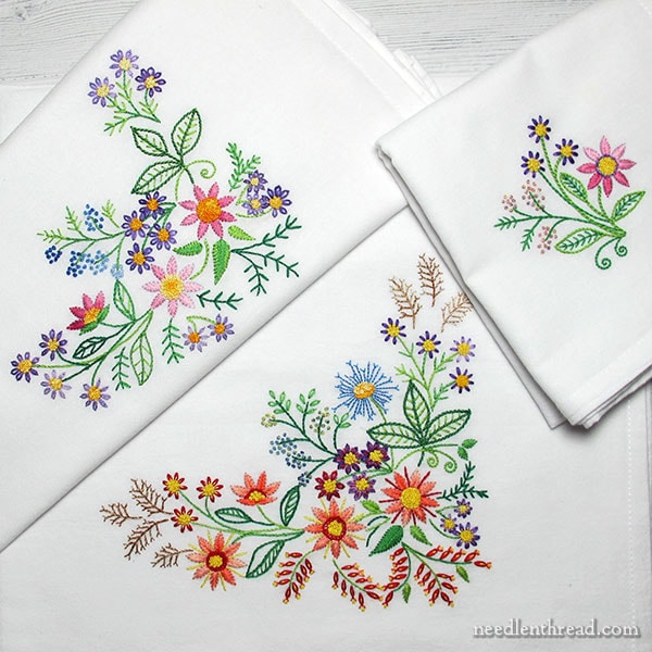 Floral Corners hand embroidery projects for beginners and beyond