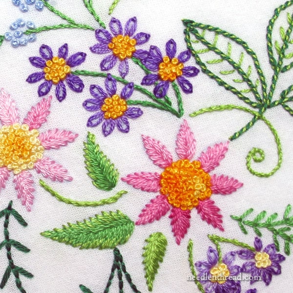 Floral Corners hand embroidery projects for beginners and beyond