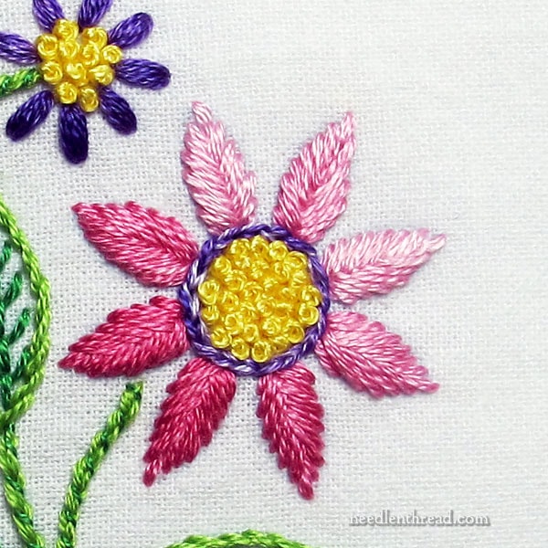 Hand Embroidery Pattern: Swan with Flowers